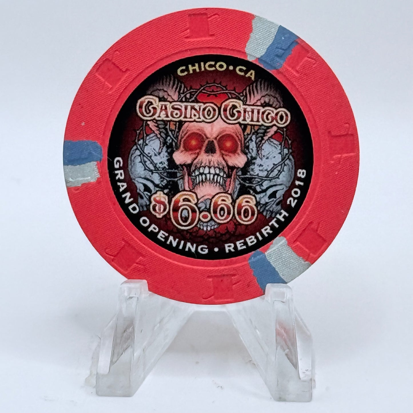 Casino Chico Chico California 2018 'Grand Opening' LE $6.66 Casino Chip