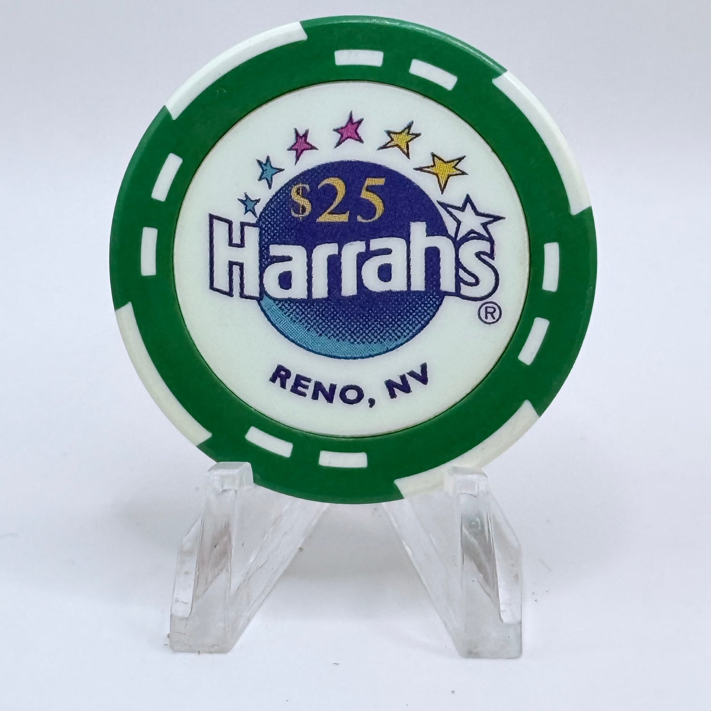 Harrah's Reno Nevada 1996 $25 Casino Chip N8536