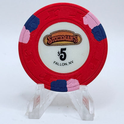 Stockman's Fallon Nevada 1989 $5 Casino Chip N3364