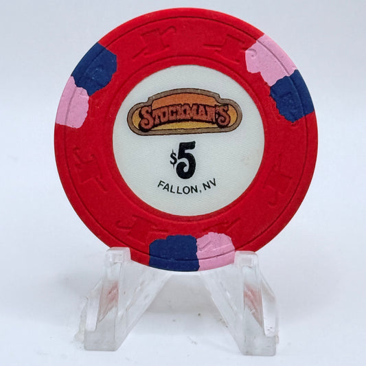 Stockman's Fallon Nevada 1989 $5 Casino Chip N3364