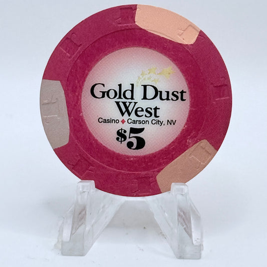 Gold Dust West Carson City Nevada 2007 $5 Casino Chip E6012