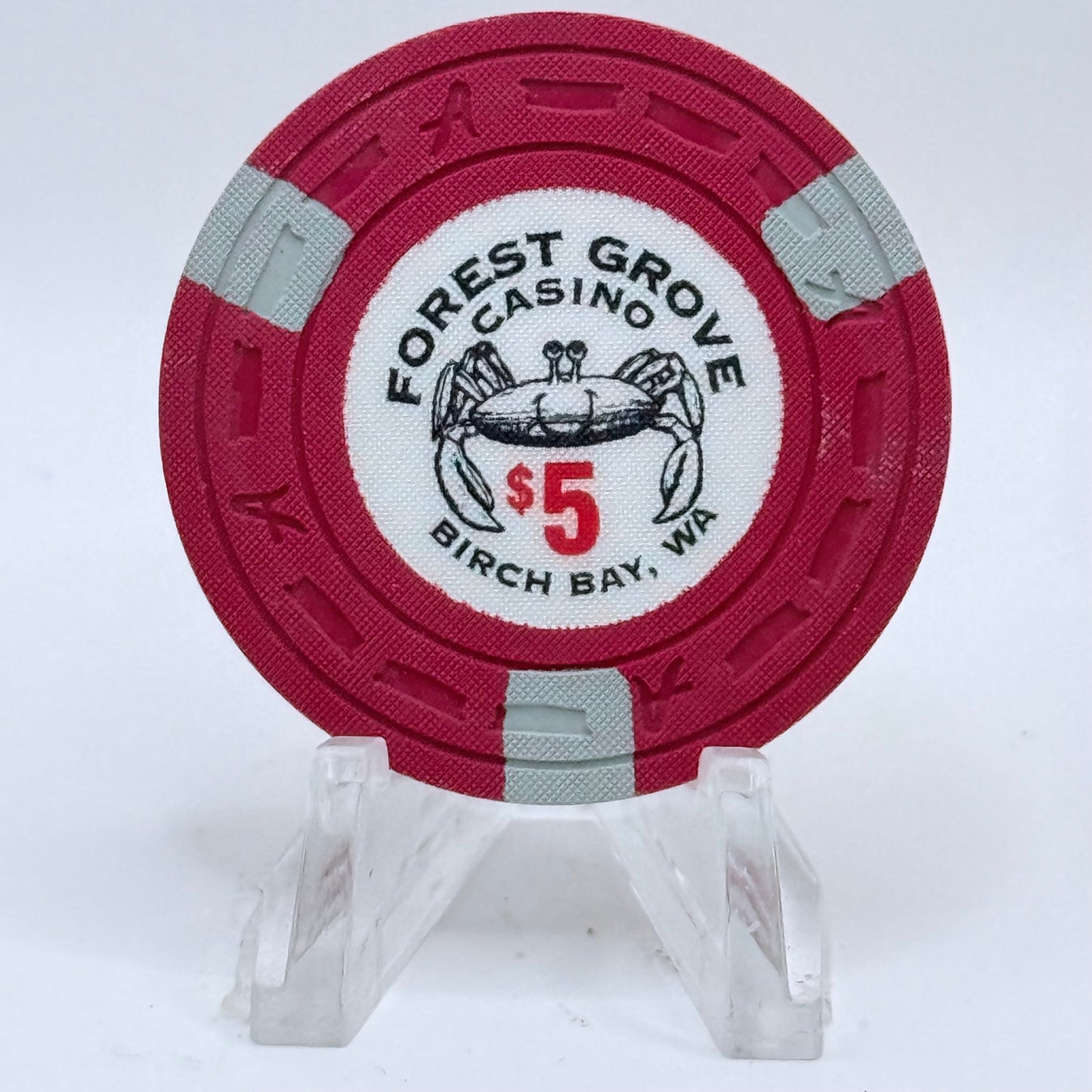 Forest Grove Casino Birch Bay Washington $5 Casino Chip