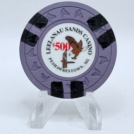 Leelanau Sands Casino Peshawbestown Michigan Series 8 $500 Casino Chip