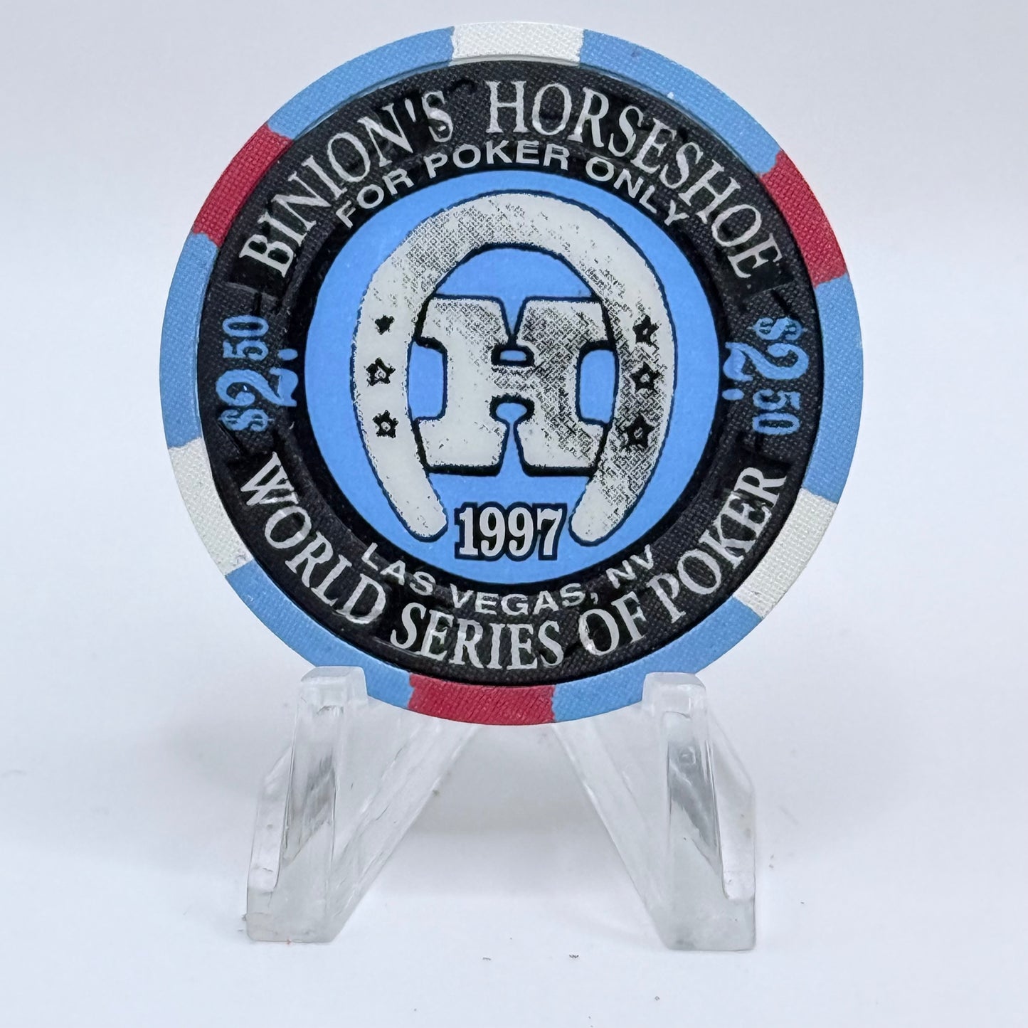 Horseshoe Club (Binion's) Las Vegas Nevada 1994 'World Series of Poker' LE $2.50 Casino Chip N1909