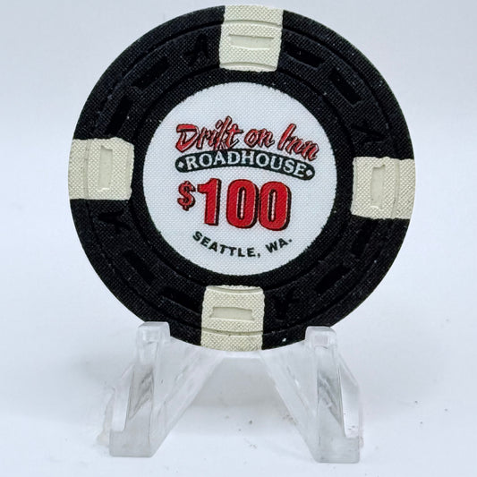 Drift On Inn Roadhouse Shoreline Washington $100 Casino Chip