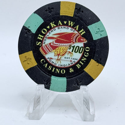 Sho-Ka-Wah Casino Hopland California $100 Casino Chip