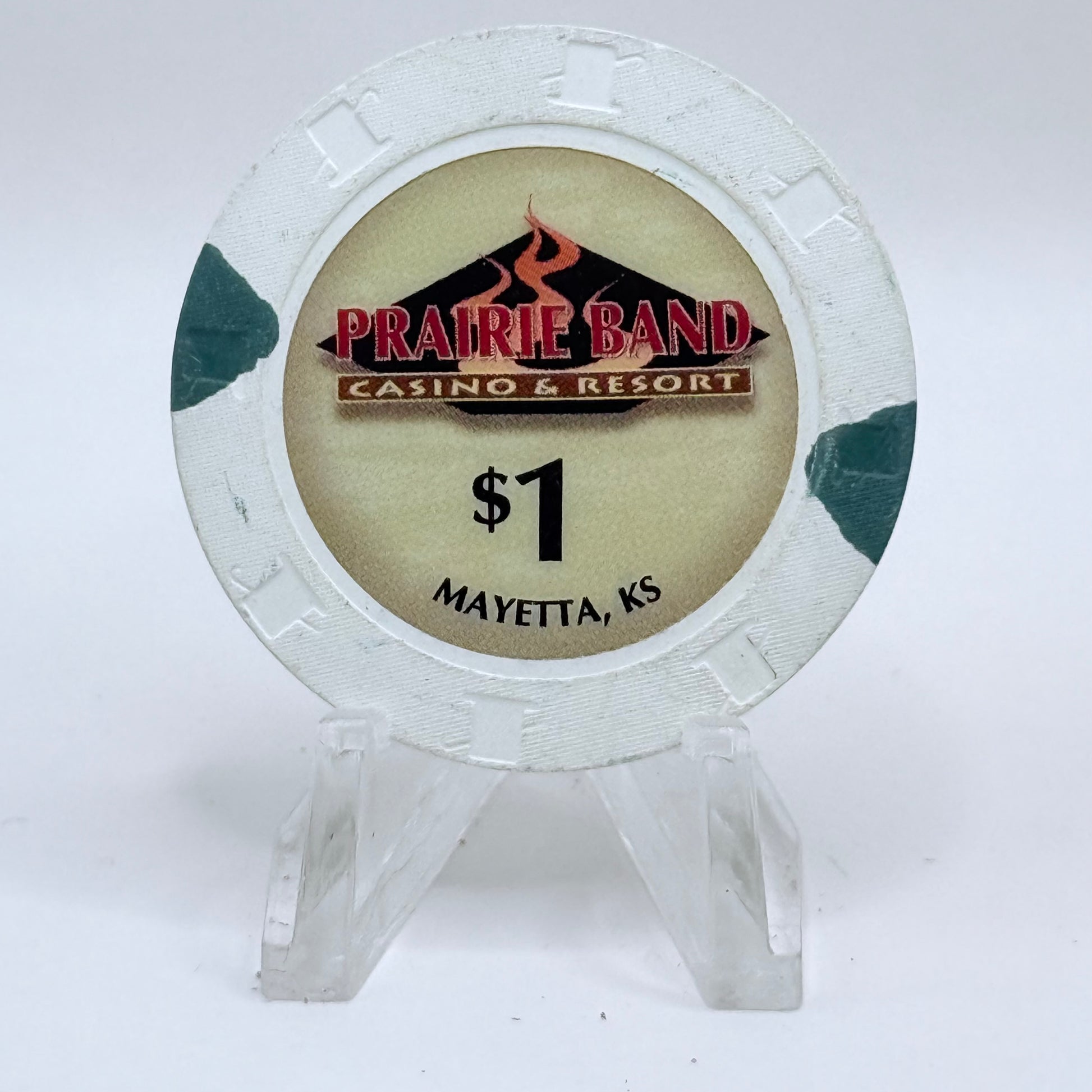 Prairie Band Casino Mayetta Kansas 2007 $1 Casino Chip