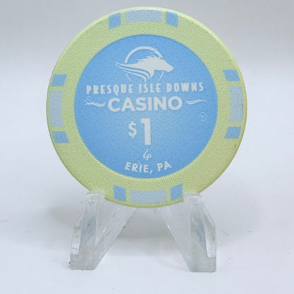 Presque Isle Downs & Casino Erie Pennsylvania $1 Casino Chip
