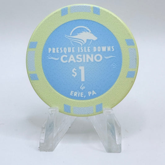 Presque Isle Downs & Casino Erie Pennsylvania $1 Casino Chip