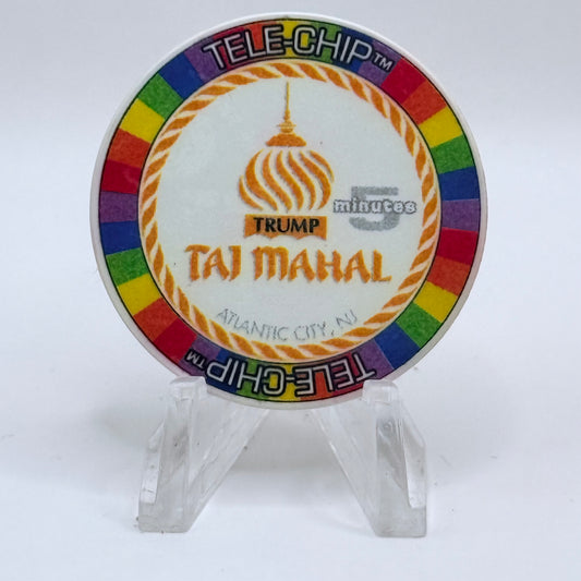 Trump Taj Mahal Atlantic City New Jersey 'Tele-chip, 5 Minutes' Odds & Ends Chips