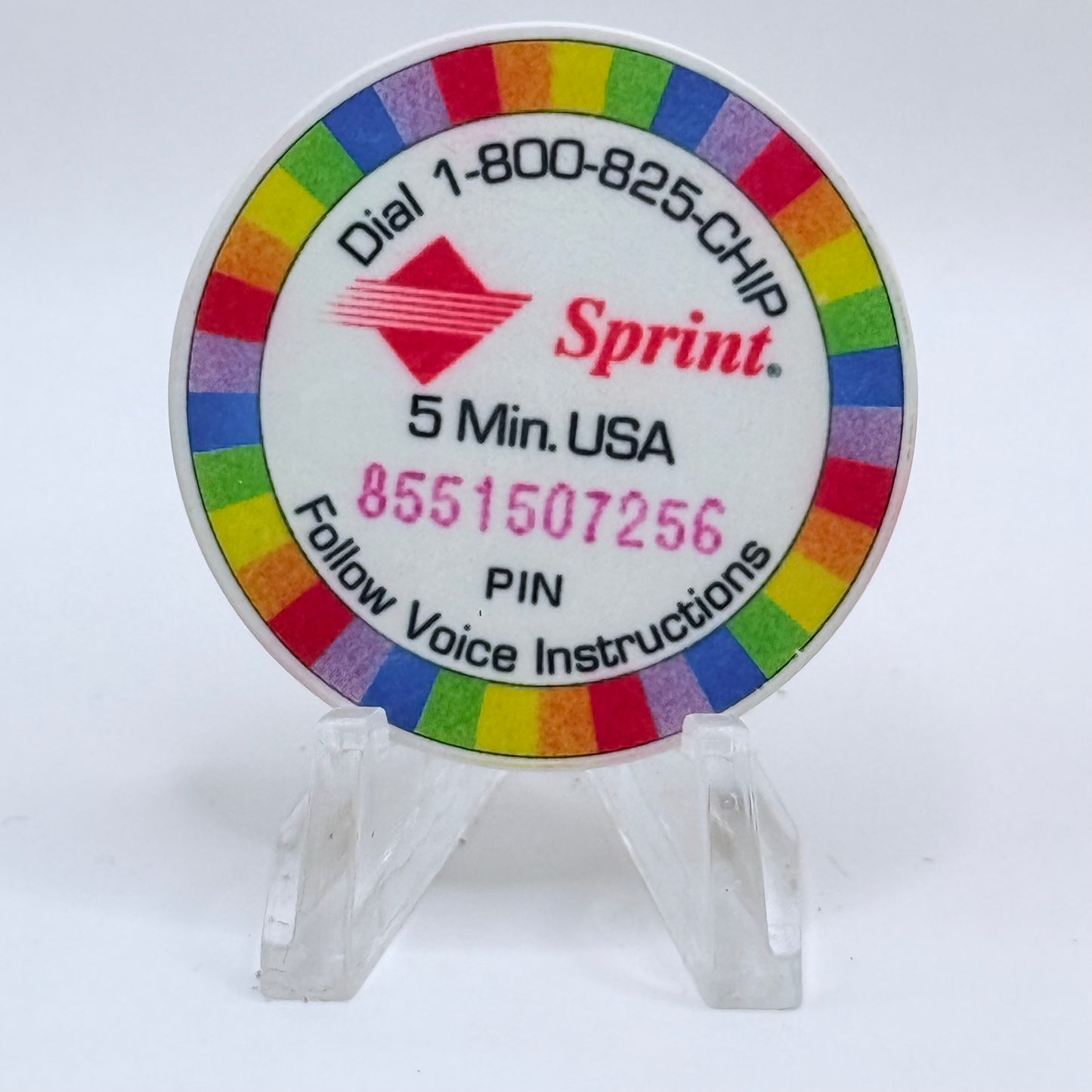 Trump Taj Mahal Atlantic City New Jersey 'Tele-chip, 5 Minutes' Odds & Ends Chips