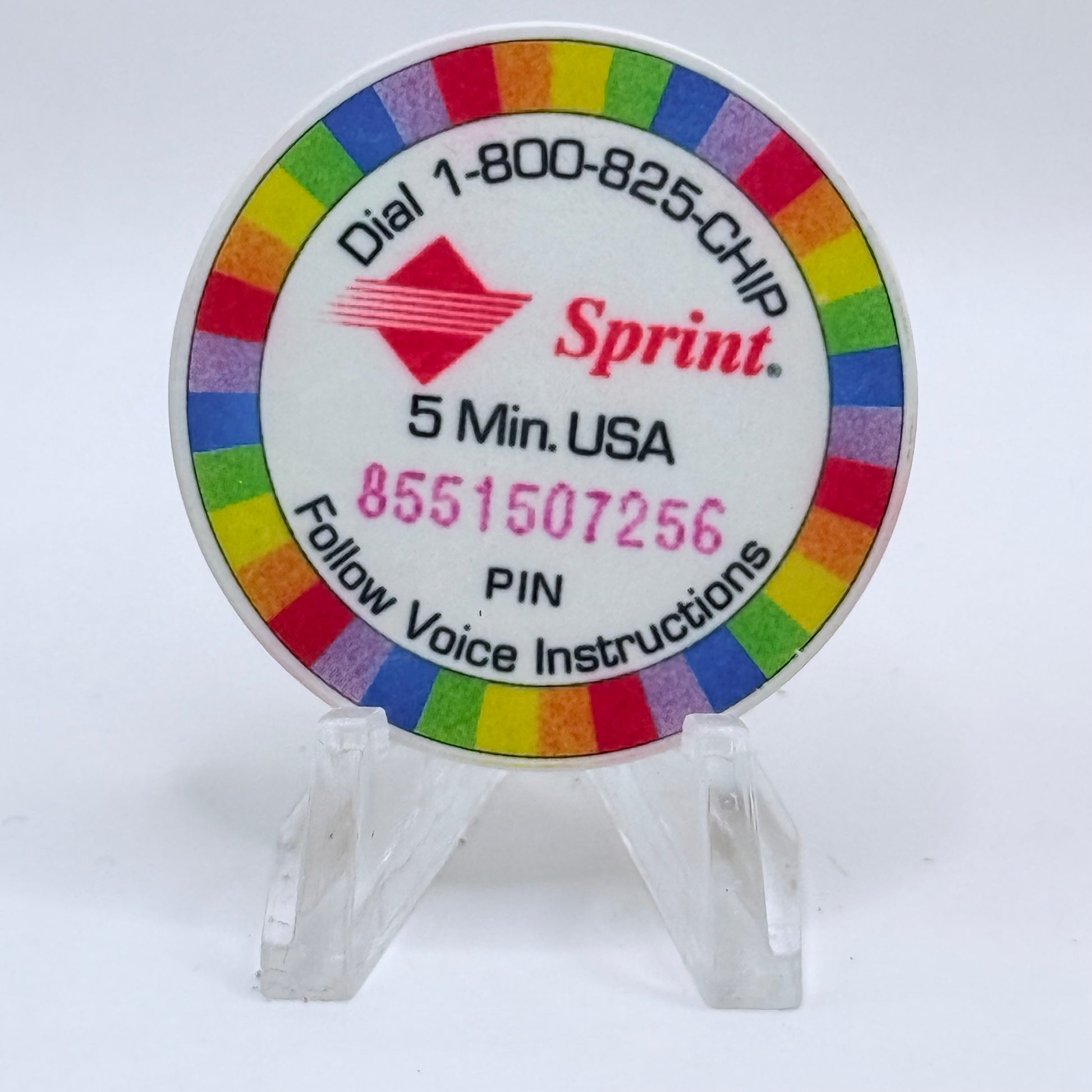 Trump Taj Mahal Atlantic City New Jersey 'Tele-chip, 5 Minutes' Odds & Ends Chips