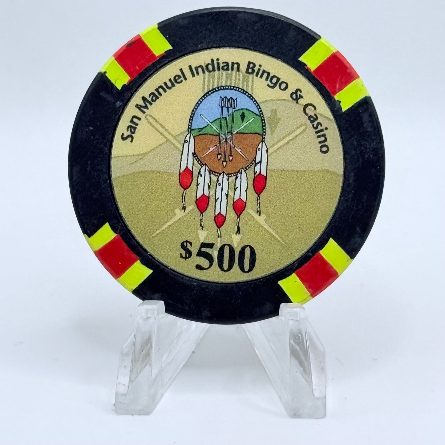 San Manuel Casino Highland California $500 Casino Chip