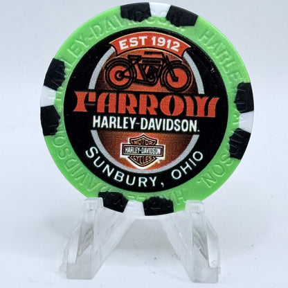 Harley-Davidson - Farrow North (A.D.) Sunbury Ohio Series 2 Advertising Chips