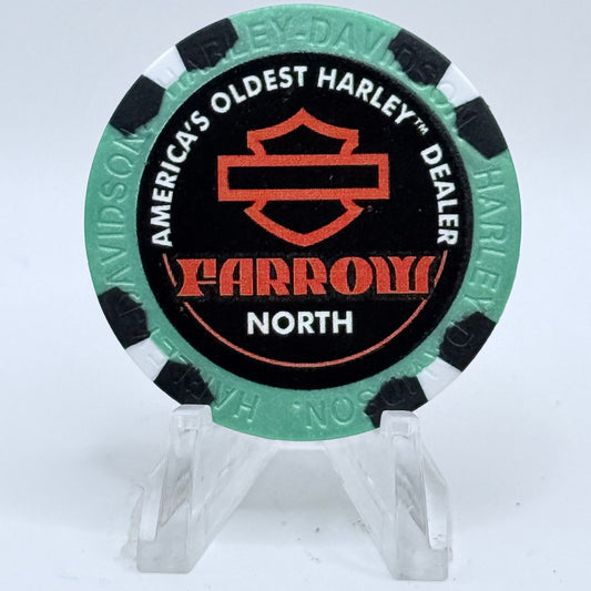 Harley-Davidson - Farrow North (A.D.) Sunbury Ohio Series 2 Advertising Chips