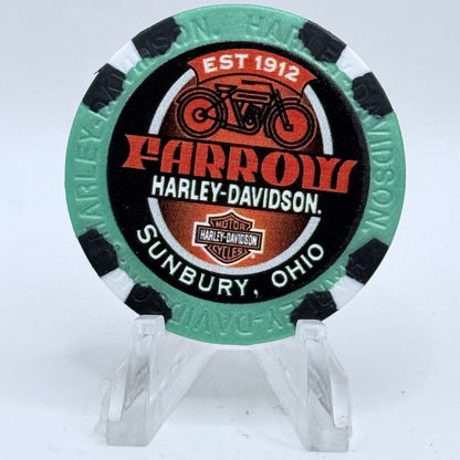 Harley-Davidson - Farrow North (A.D.) Sunbury Ohio Series 2 Advertising Chips