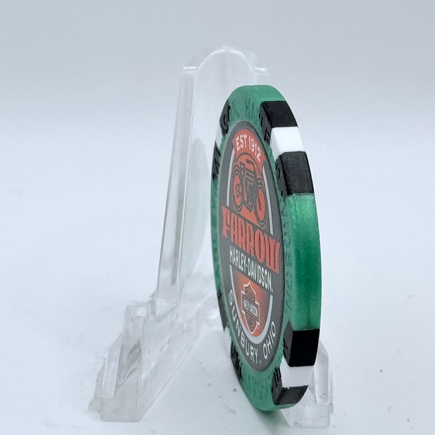 Harley-Davidson - Farrow North (A.D.) Sunbury Ohio Series 2 Advertising Chips