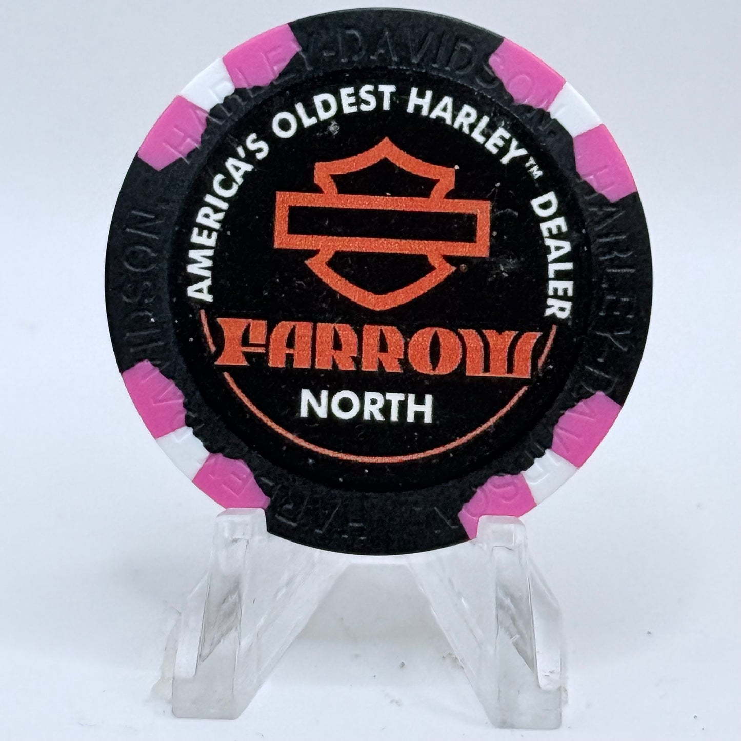 Harley-Davidson - Farrow North (A.D.) Sunbury Ohio Series 2 Advertising Chips