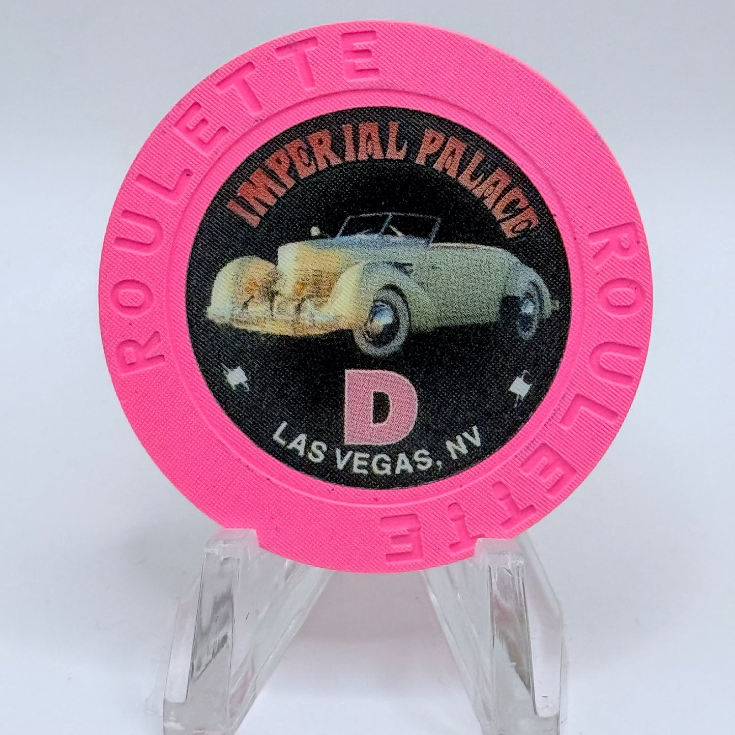 Imperial Palace Las Vegas Nevada 2003 Series 204 Pink Roulette Casino Chip