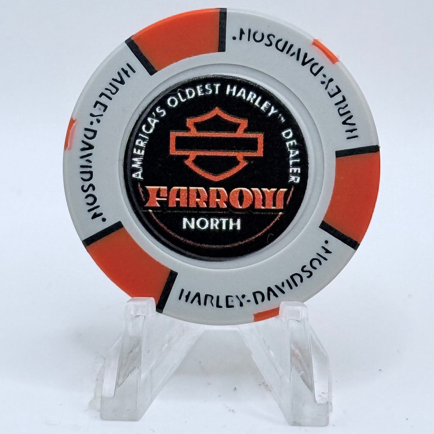 Harley-Davidson - Farrow North (A.D.) Sunbury Ohio Series 2 Advertising Chips