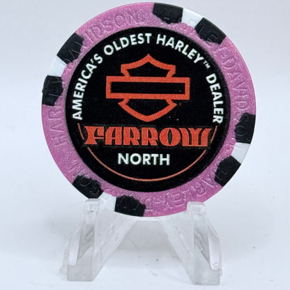 Harley-Davidson - Farrow North (A.D.) Sunbury Ohio Series 2 Advertising Chips