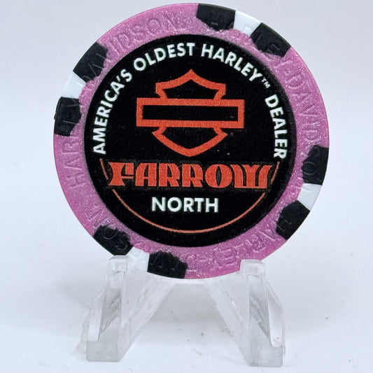 Harley-Davidson - Farrow North (A.D.) Sunbury Ohio Series 2 Advertising Chips