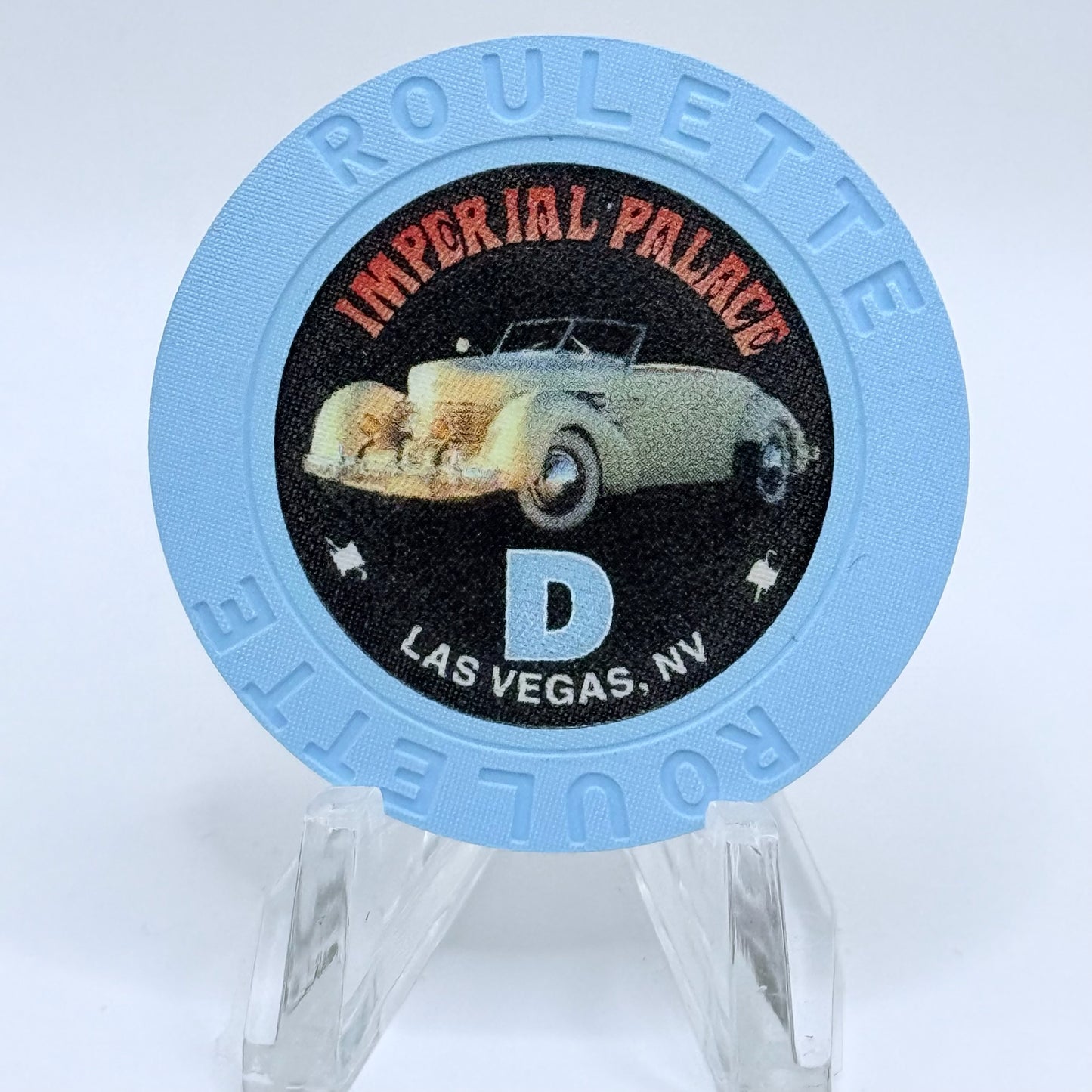 Imperial Palace Las Vegas Nevada 2003 Series 204 Lt Blue Roulette Casino Chip