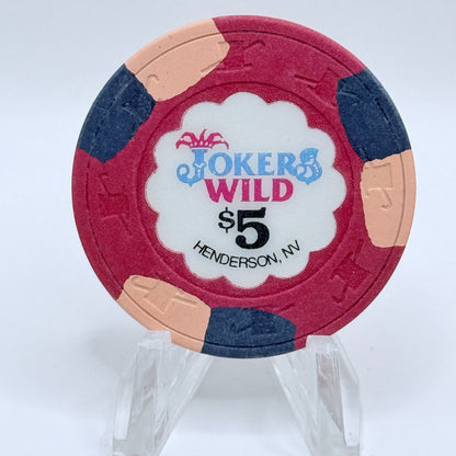 Jokers Wild Henderson Nevada 1993 $5 Casino Chip N2454