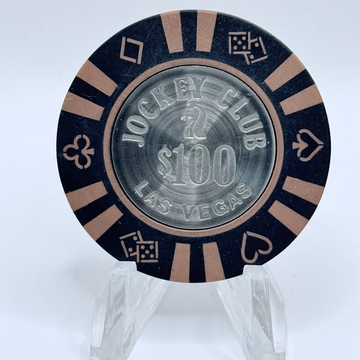 Jockey Club Las Vegas Nevada 1983 $100 Casino Chip N0879