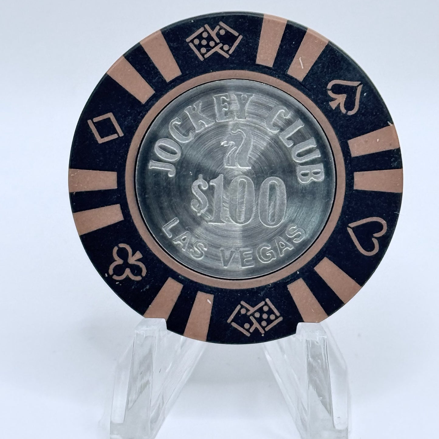 Jockey Club Las Vegas Nevada 1983 $100 Casino Chip N0879