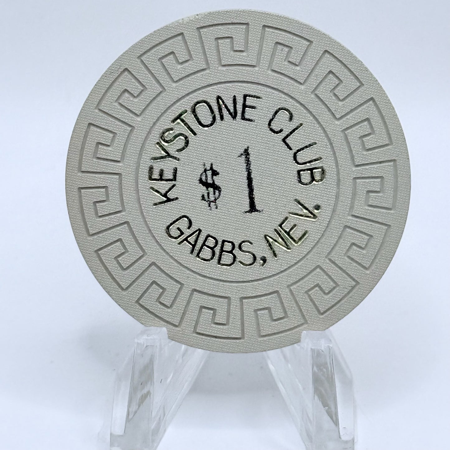 Keystone Club Gabbs Nevada 1963 $1 Casino Chip N6829