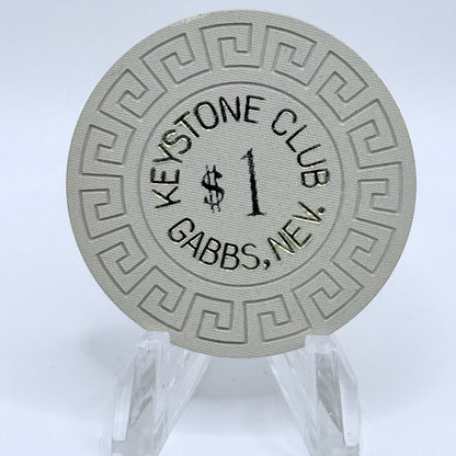 Keystone Club Gabbs Nevada 1963 $1 Casino Chip N6829