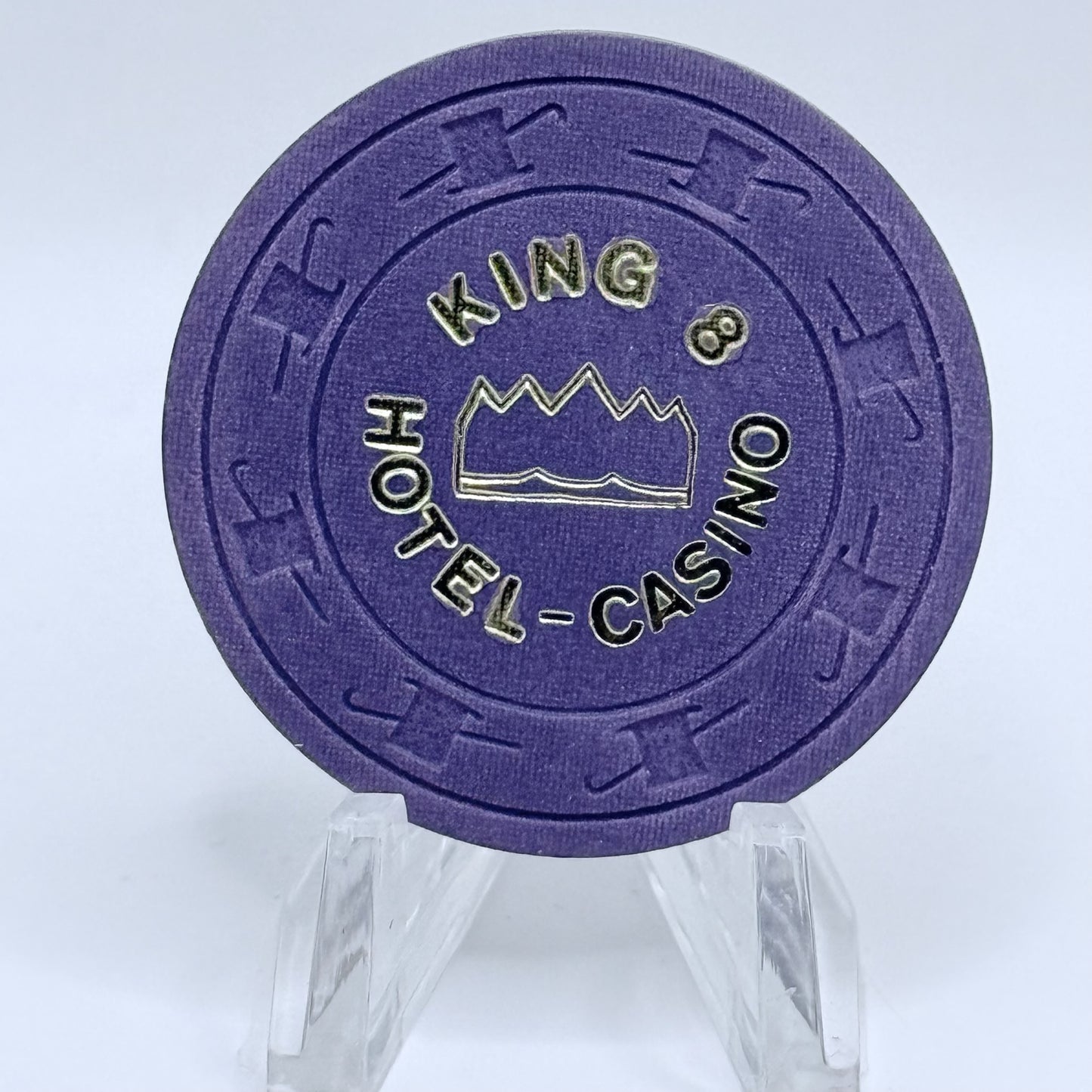 King 8 Las Vegas Nevada 1970s $5 NCV Casino Chip N8657