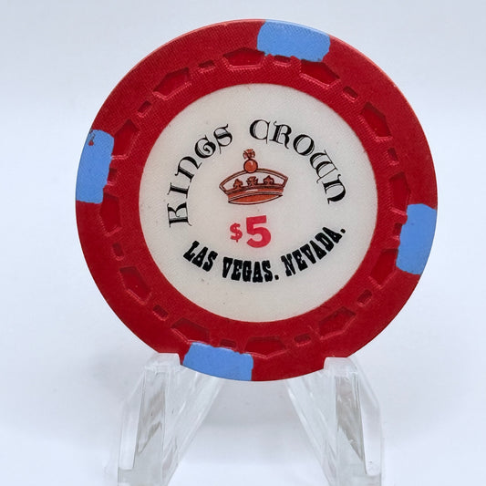 Kings Crown Las Vegas Nevada 1966 $5 Casino Chip N1824