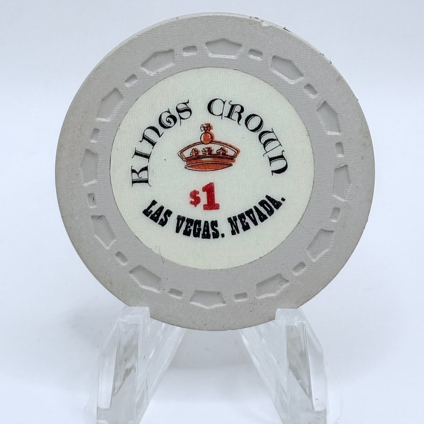 Kings Crown Las Vegas Nevada 1965 LE $1 Casino Chip N1827