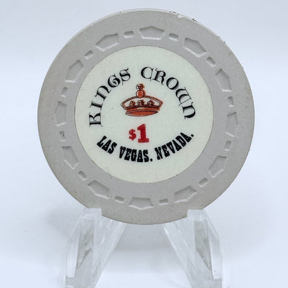 Kings Crown Las Vegas Nevada 1965 LE $1 Casino Chip N1827