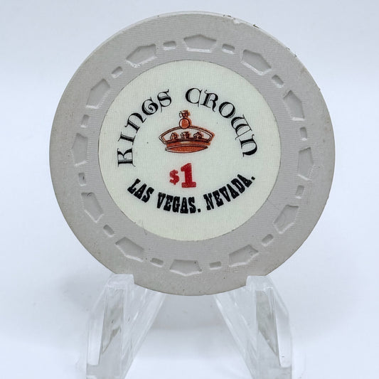 Kings Crown Las Vegas Nevada 1965 LE $1 Casino Chip N1827
