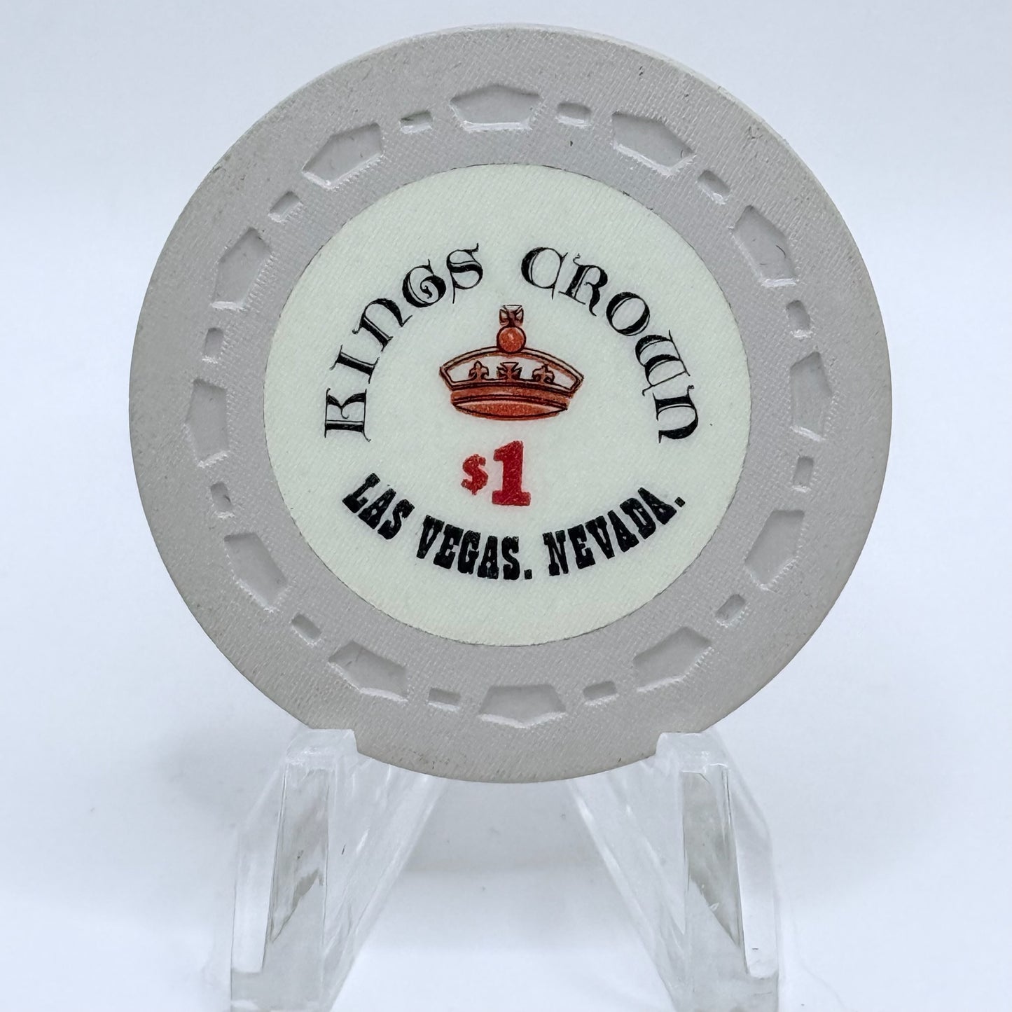 Kings Crown Las Vegas Nevada 1965 LE $1 Casino Chip N1827