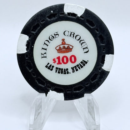 Kings Crown Las Vegas Nevada 1980s $100 Imitation Chip N1820