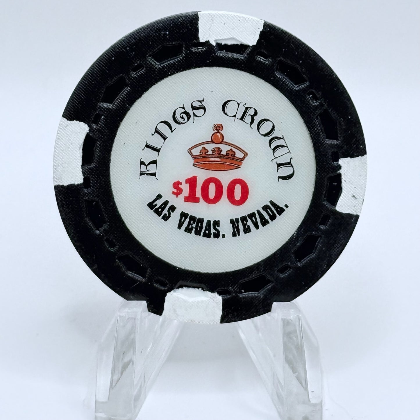 Kings Crown Las Vegas Nevada 1980s $100 Imitation Chip N1820
