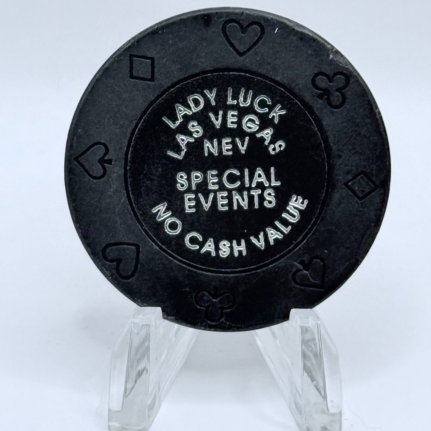 Lady Luck Las Vegas Nevada 1980s NCV Casino Chip V2868