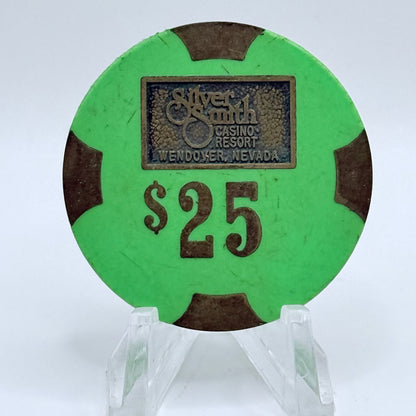 Silver Smith Wendover Nevada 1980 $25 Casino Chip N6454