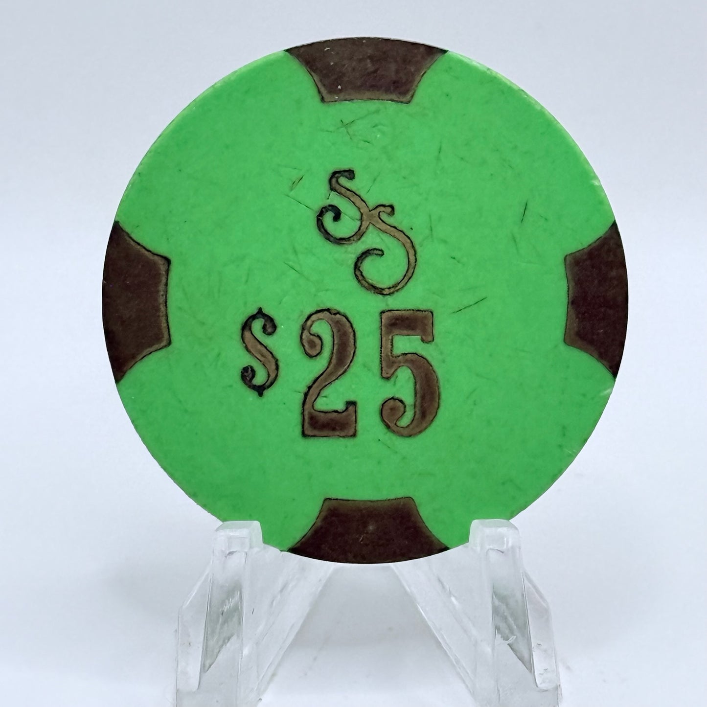 Silver Smith Wendover Nevada 1980 $25 Casino Chip N6454