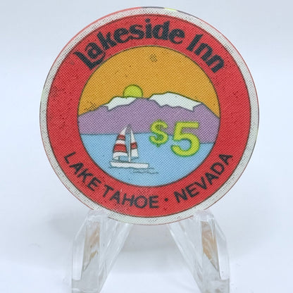 Lakeside Inn Lake Tahoe Nevada 1991 $5 Casino Chip N5211