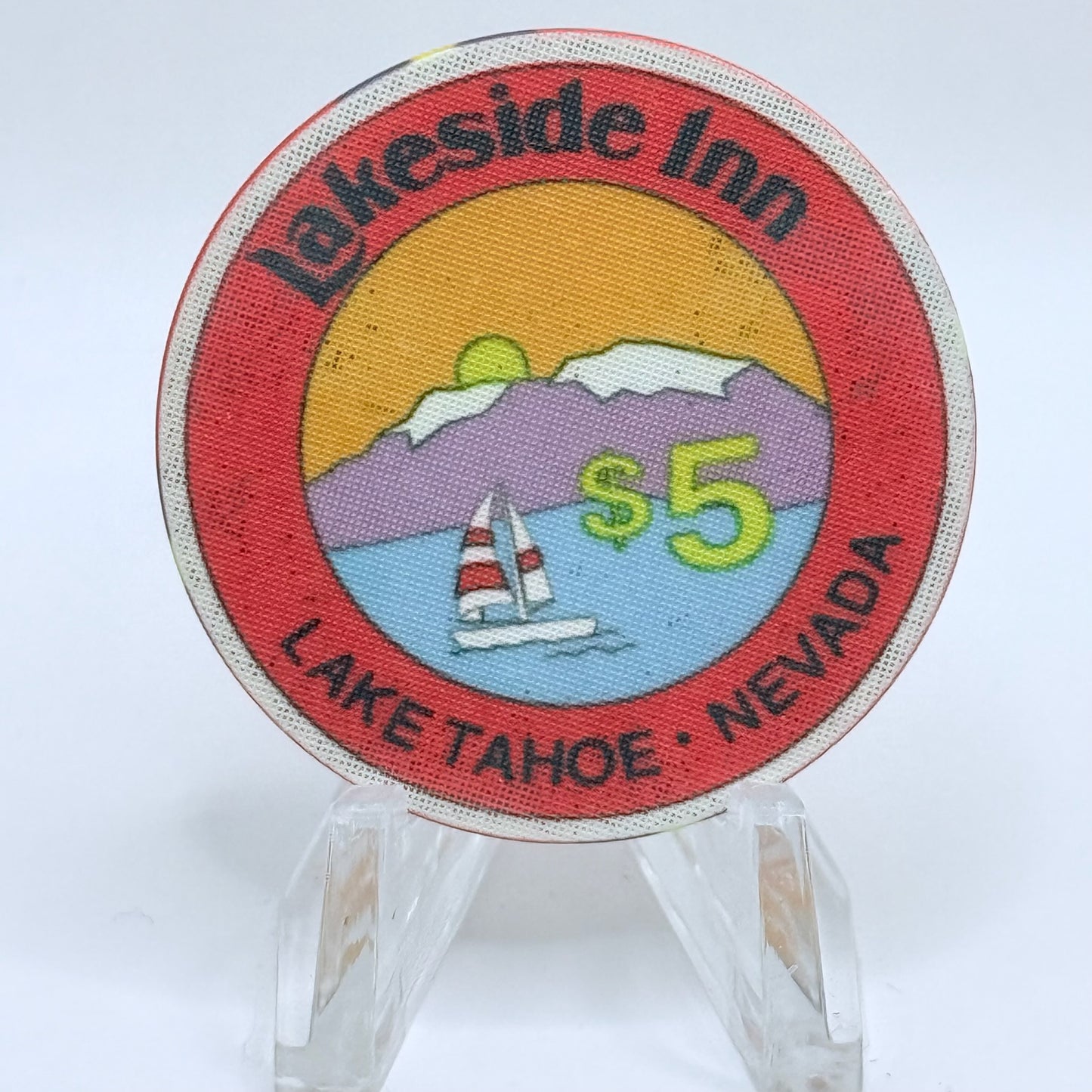 Lakeside Inn Lake Tahoe Nevada 1991 $5 Casino Chip N5211