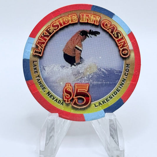 Lakeside Inn Lake Tahoe Nevada 2005 $5 Casino Chip E7715