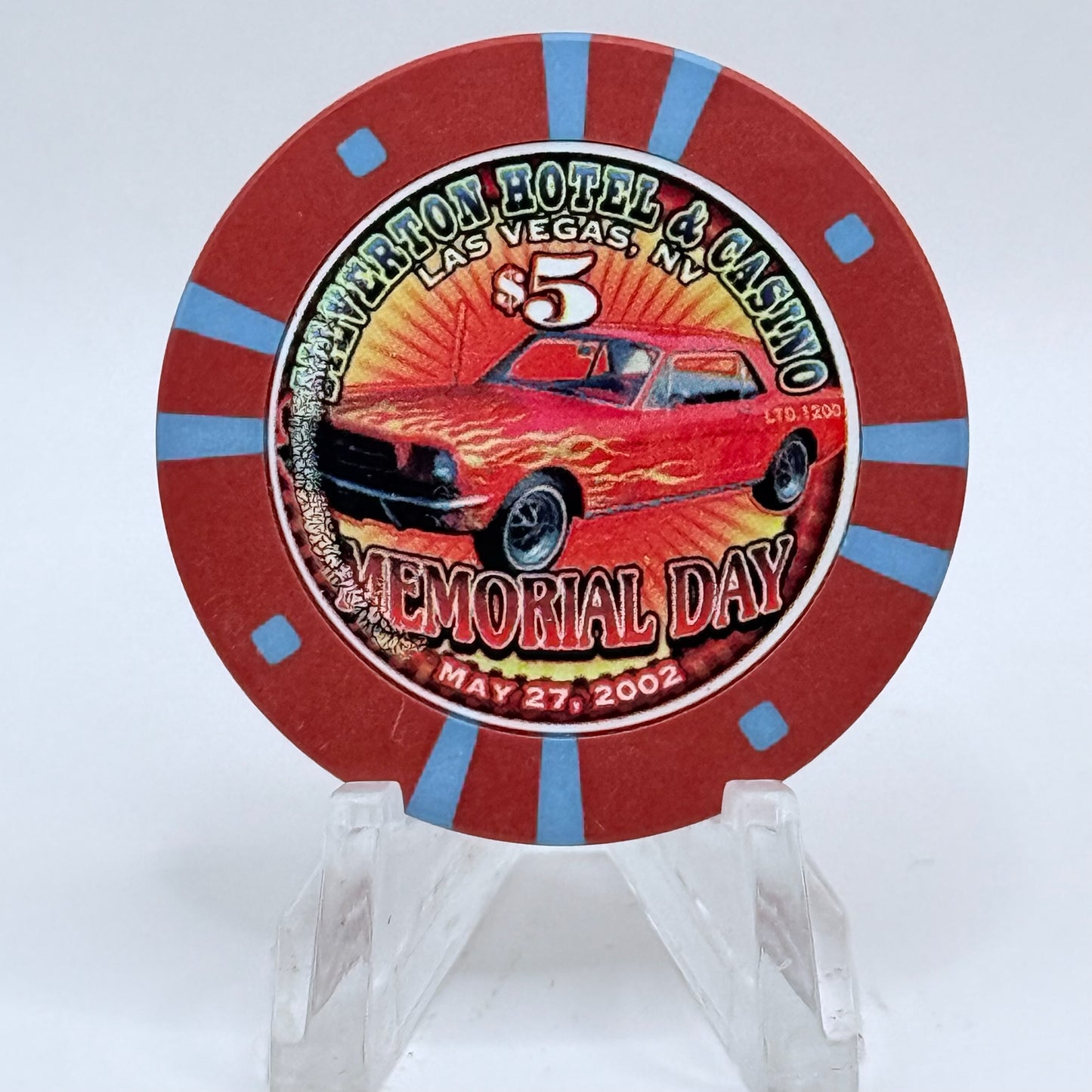 Silverton Las Vegas Nevada 2002 'Memorial Day' LE $5 Casino Chip E2562