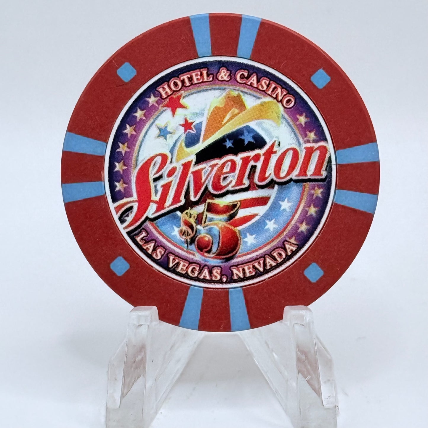 Silverton Las Vegas Nevada 2002 'Memorial Day' LE $5 Casino Chip E2562