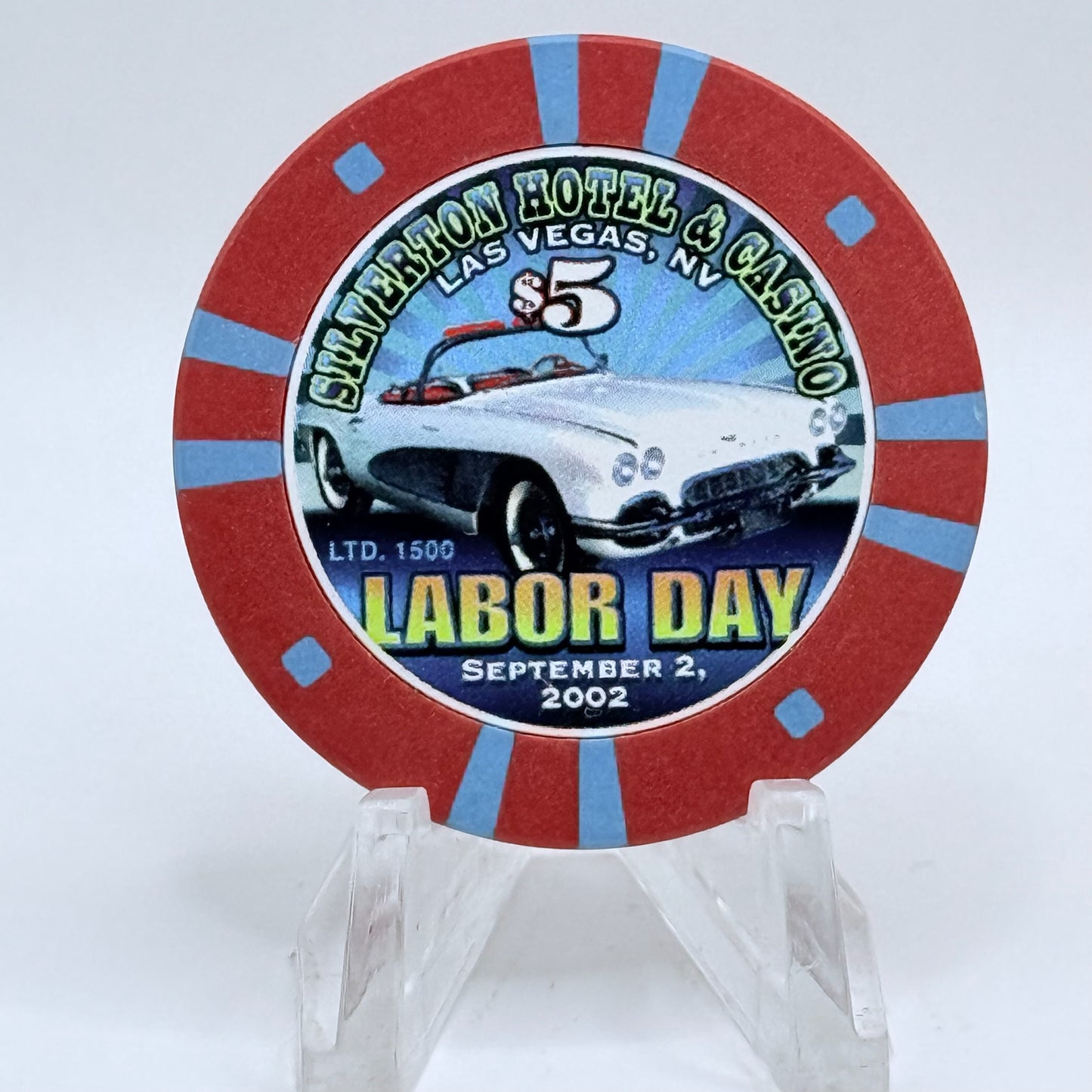 Silverton Las Vegas Nevada 2002 'Labor Day' LE $5 Casino Chip E2561
