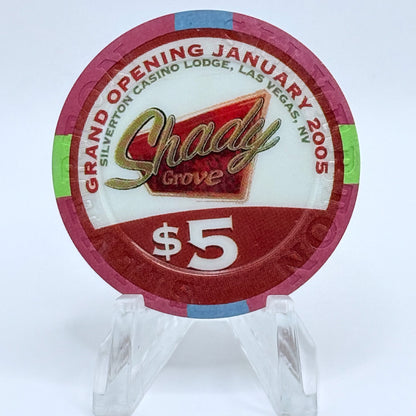 Silverton Las Vegas Nevada 2005 'Shady Grove Grand Opening' LE $5 Casino Chip E4716